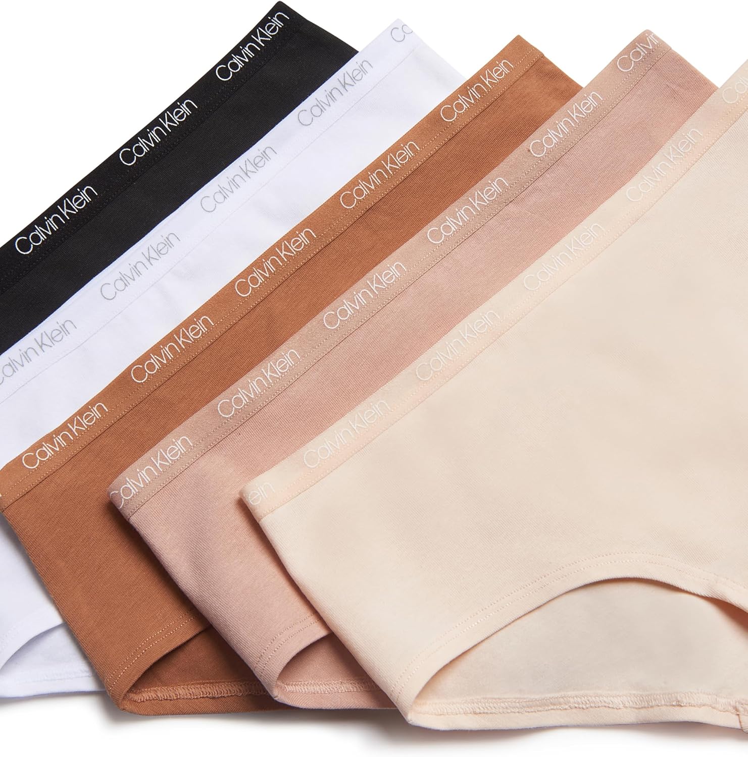 Комплект нижнего белья Calvin Klein Girls Hipster из пяти пар, Naturals — фото 2