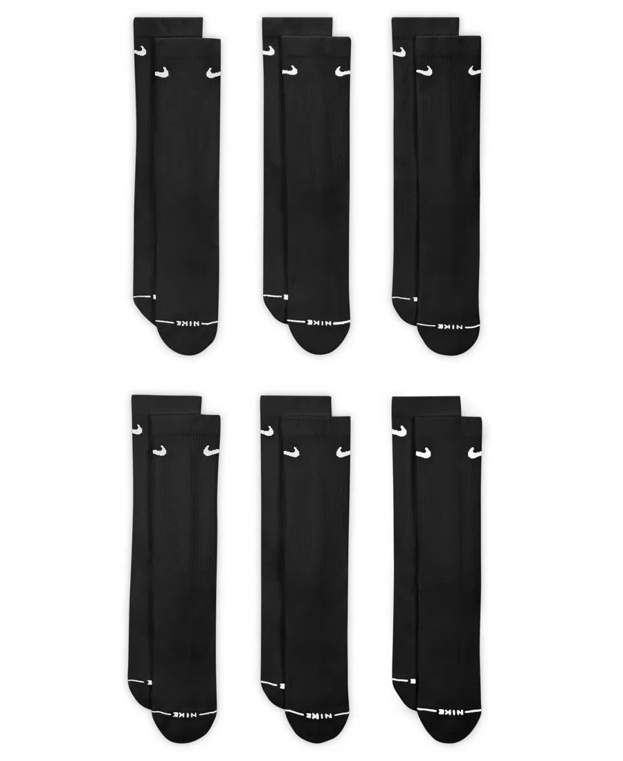 Мужские повседневные носки Elevated Everyday Crew Socks (6 пар) Nike, черный — фото 2