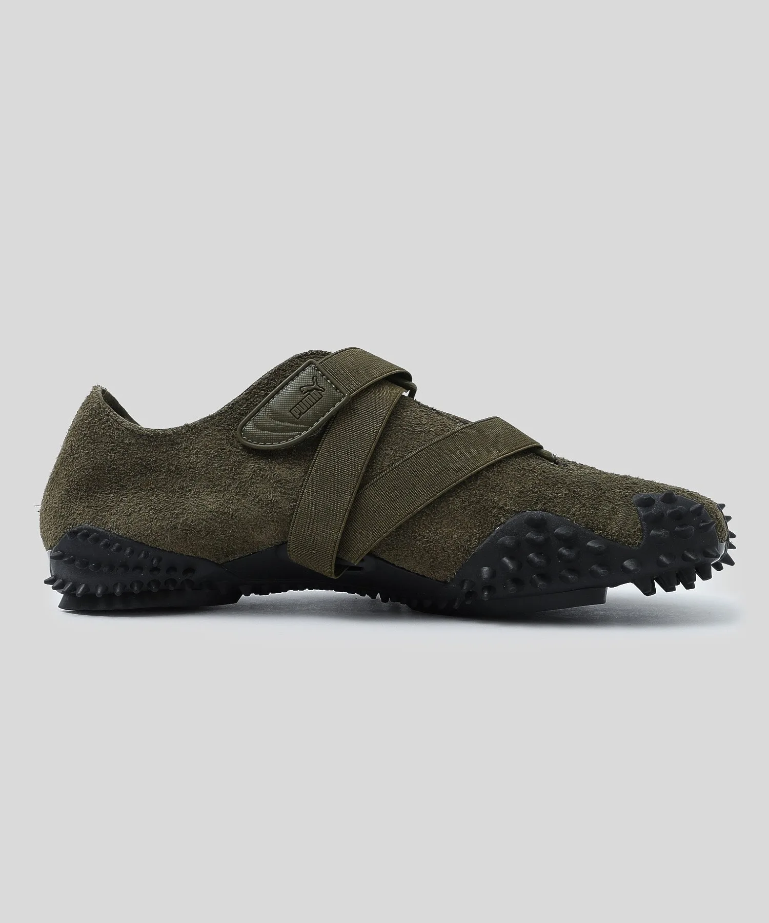Мужские кроссовки из натуральной кожи PUMA MOSTRO UNLINED оливковые — фото 2