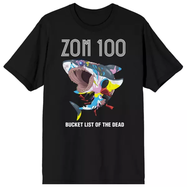 

Мужская футболка с графическим принтом ZOM 100 Bucket List Licensed Character, черный