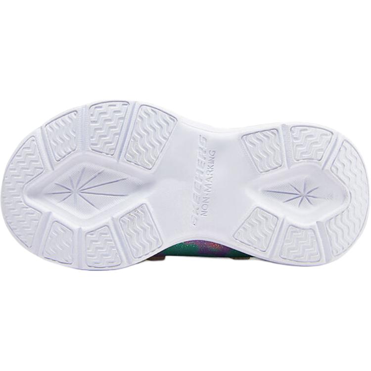Skechers Kids Низкие нескользящие амортизирующие туфли для малышей розового цвета для младенцев и малышей — фото 3