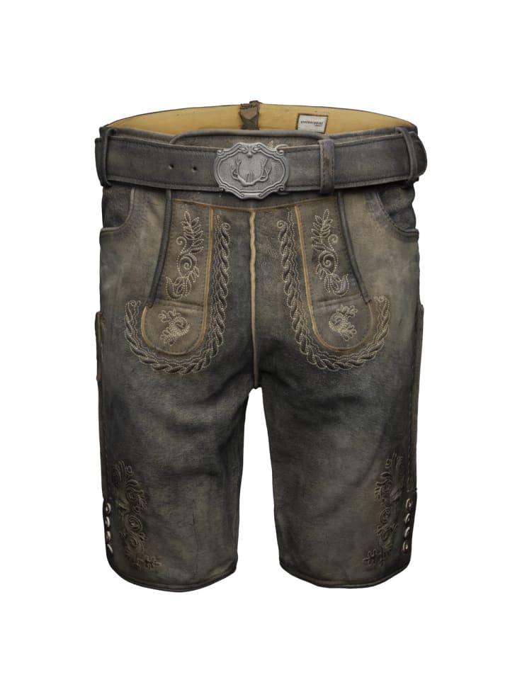 

Stockerpoint Кожаные брюки Wastl серого цвета