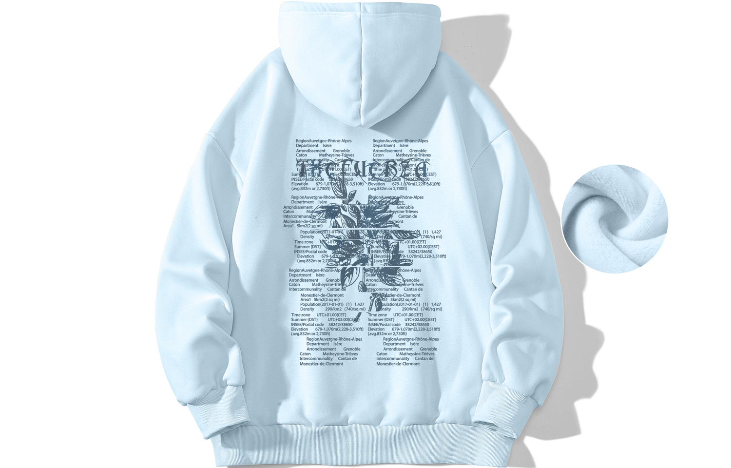 

Унисекс свитшот FUERZA, светло-голубой