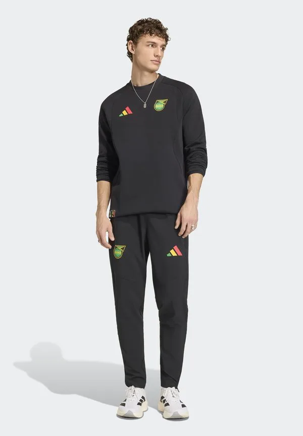 Толстовка jamaica x bob marley tiro tech crew Adidas Performance, Black — фото 2