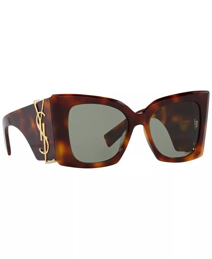 Женские солнцезащитные очки Blaze, SL M119 Saint Laurent, коричневый — фото 4