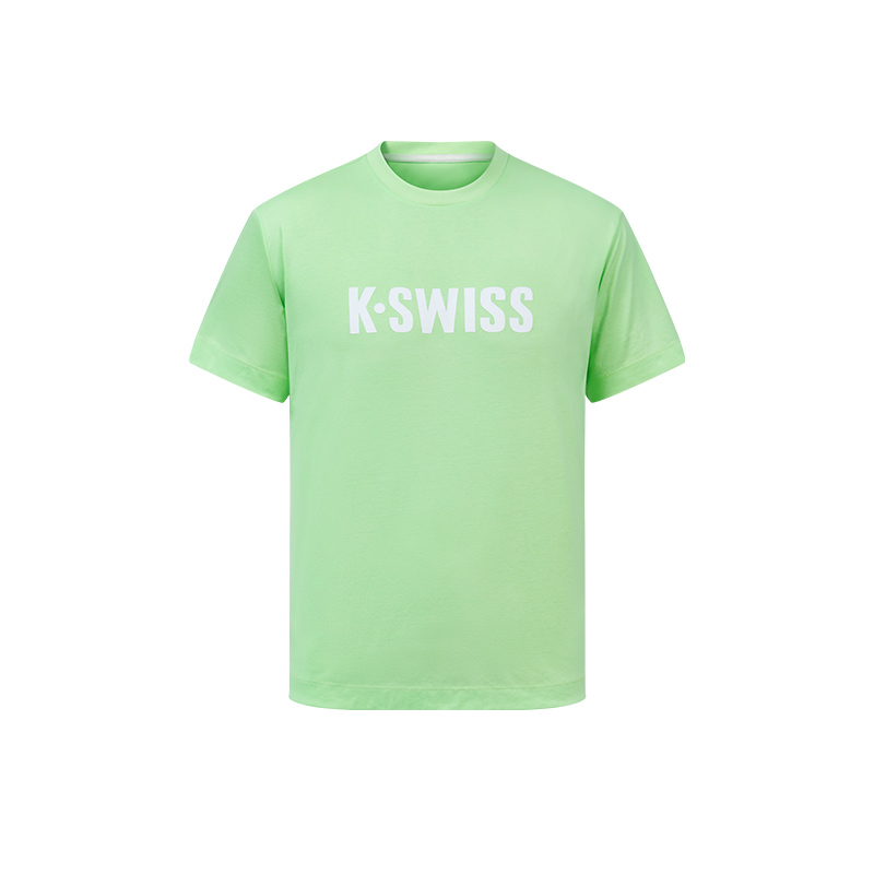 

K·SWISS Футболка унисекс зеленая, Зеленый, K·SWISS Футболка унисекс зеленая