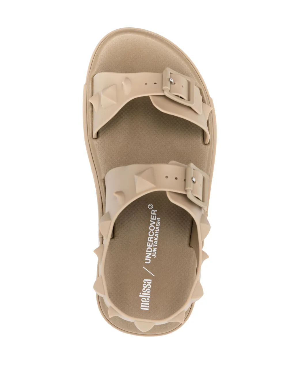 Сандалии с заклепками-шипами Melissa X Undercover, нейтральный — фото 4