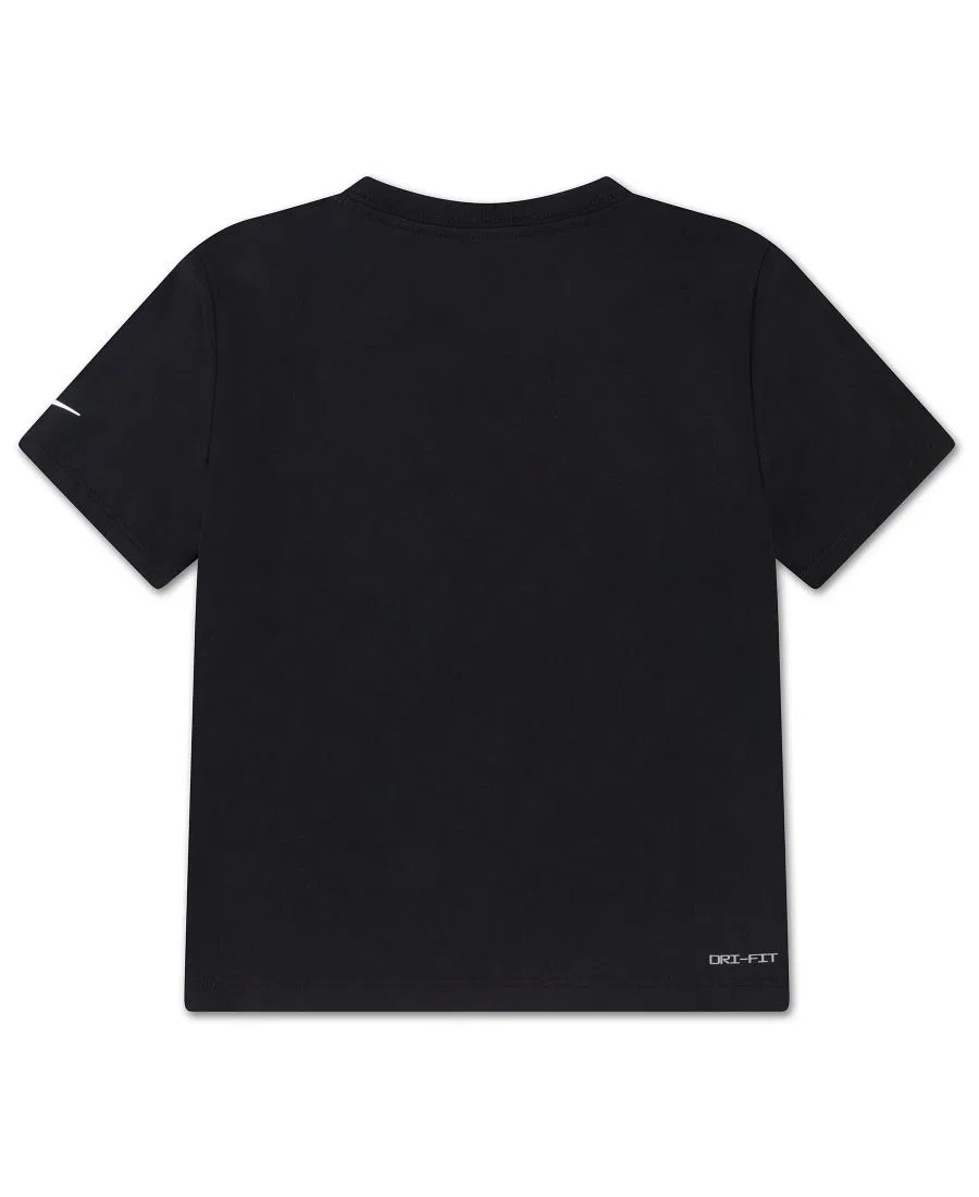 Детская футболка с коротким рукавом Dri-FIT Future Champ для мальчиков, размер 2T-4T Nike, черный — фото 2