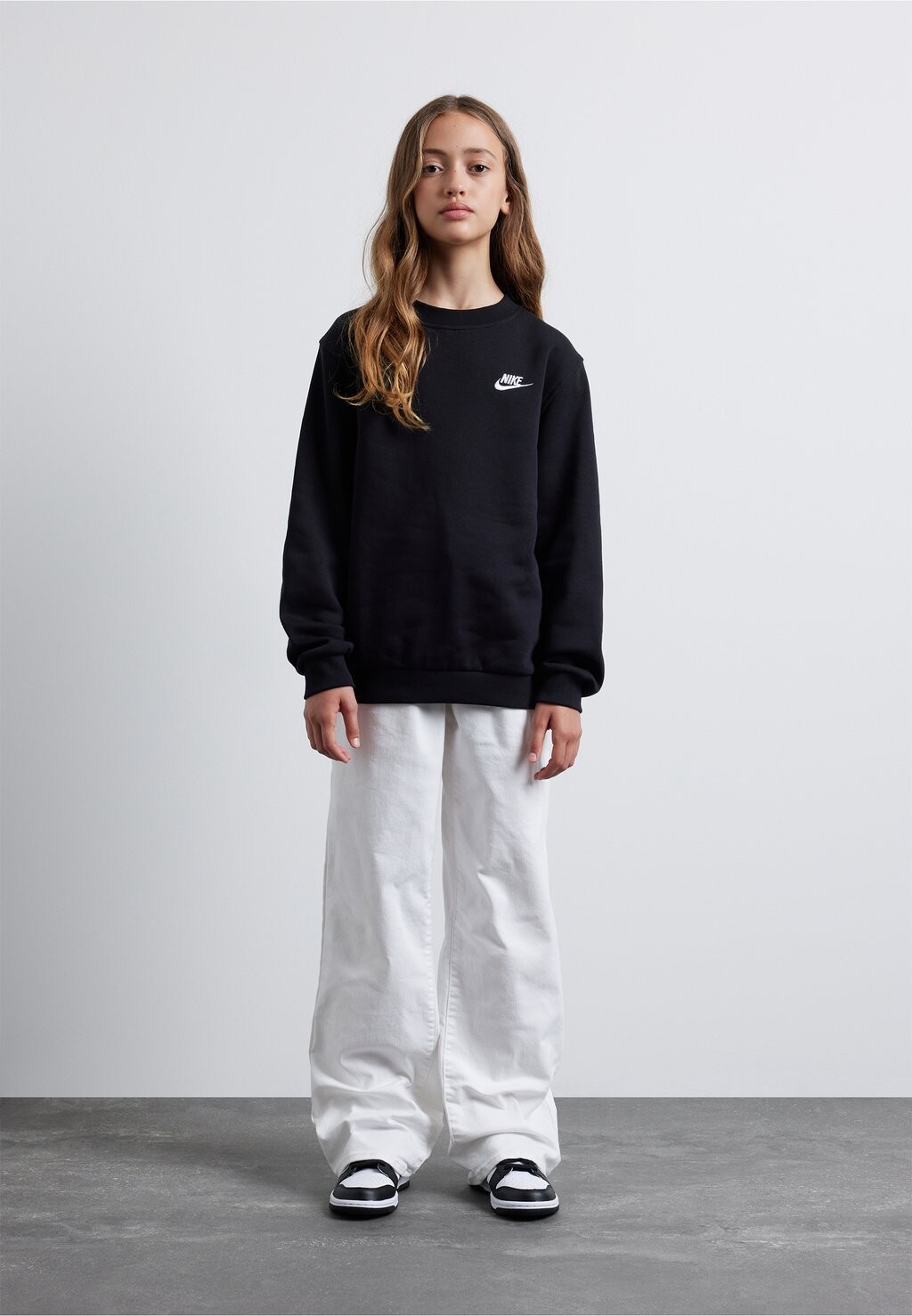 Толстовка CLUB CREW Nike Sportswear, цвет black/white — фото 2