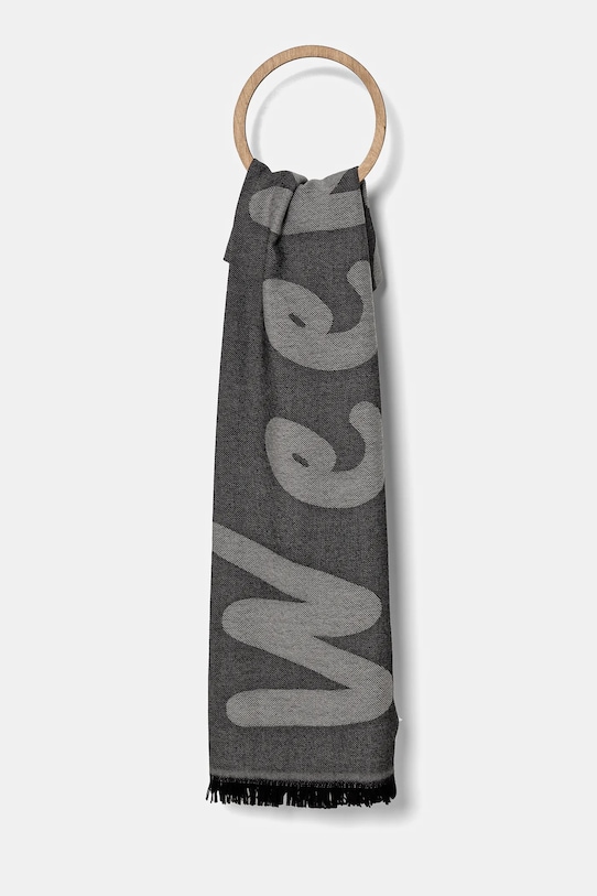 

Шерстяной шарф Weekend Max Mara, черный