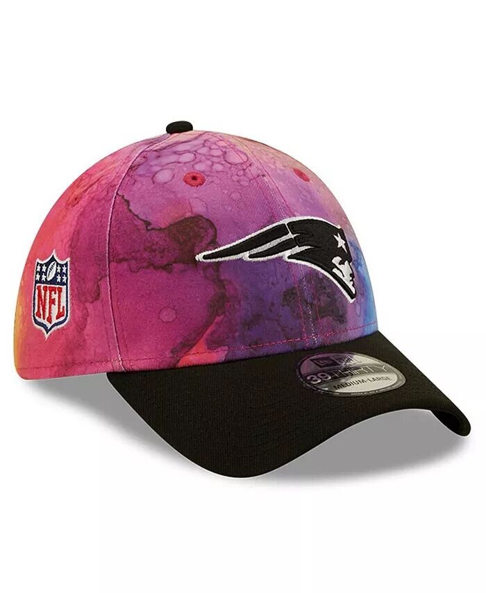 

Мужская розовая, черная гибкая кепка New England Patriots 2022 NFL Crucial Catch 39THIRTY New Era
