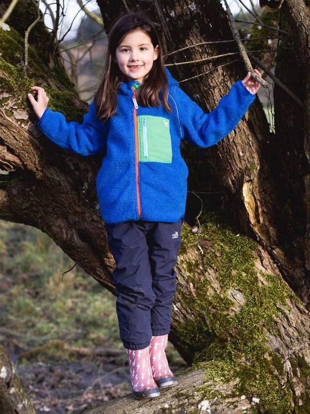 

Детская куртка Borg Fleece с капюшоном Muddy Puddles, Blue