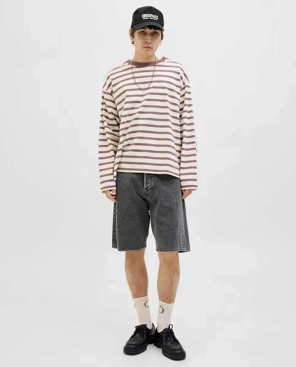 

Мужские мешковатые джинсовые шорты-бермуды Jack & Jones, черный