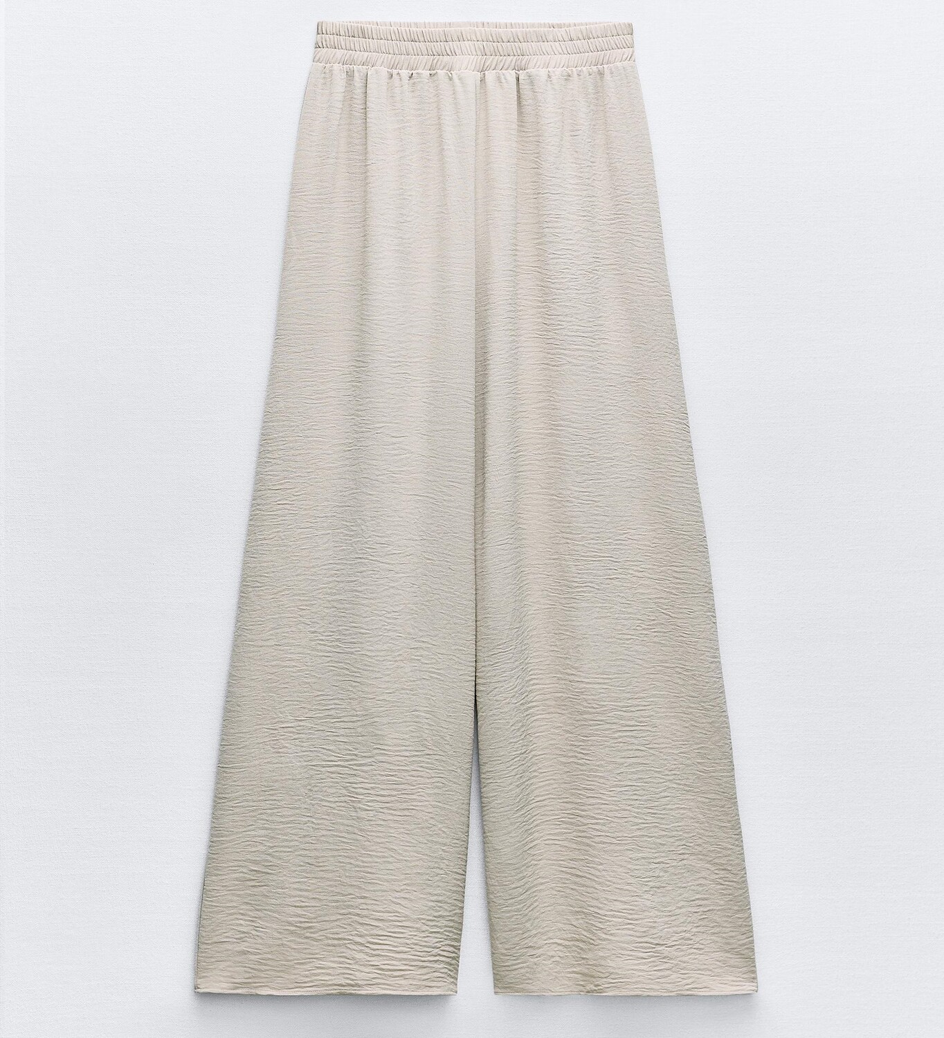 

Брюки Zara Flowing Palazzo, бежевый