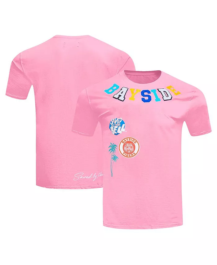 

Мужская футболка с принтом "Saved by the Bell" розового цвета Freeze Max