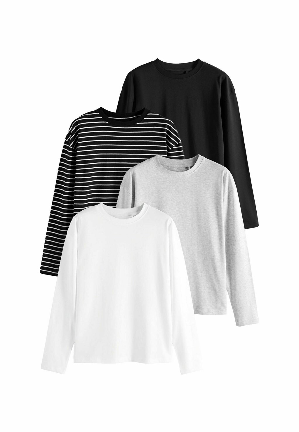 

Топ с длинными рукавами 4 PACK REGULAR FIT THE SET, черный