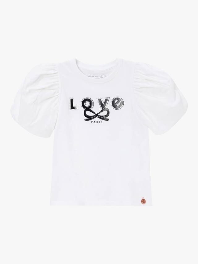 Детская футболка Heidi Love Paris Angel & Rocket, White — фото 3