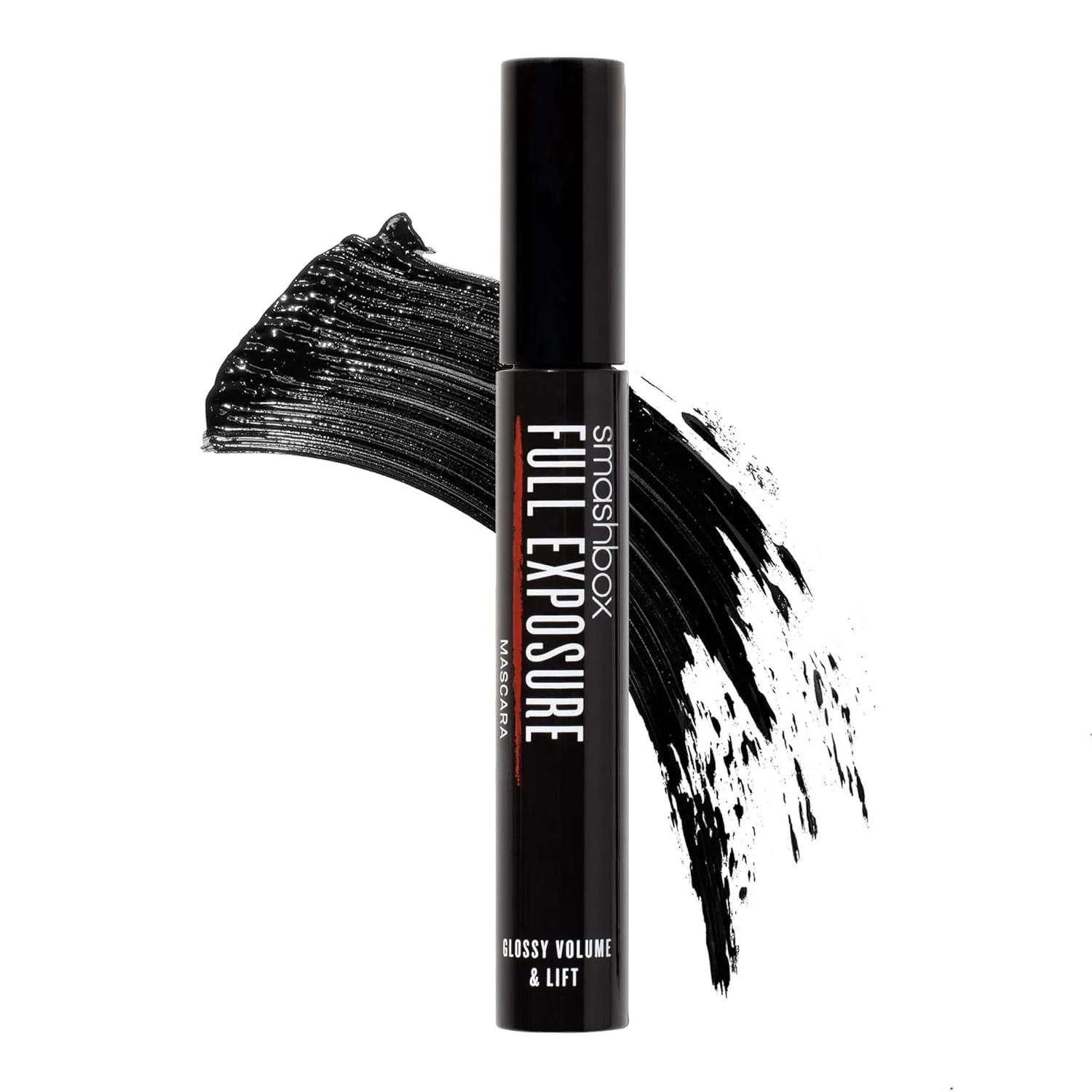 Тушь для ресниц Smashbox Full Exposure | Тушь для объема и длины, придающая ресницам выразительность | Большая конусообразная щеточка, 0,38 жидких унций, Jet Black