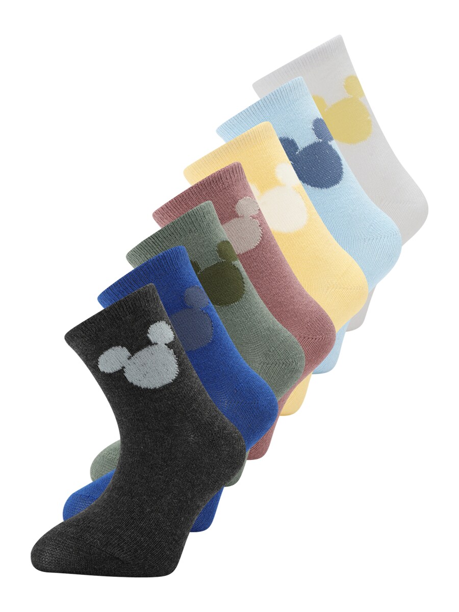 

Носки GAP Socks, цвет blue/yellow/light grey/green/mauve/mottled black