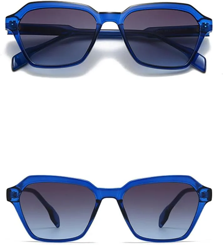 

Панк-солнцезащитные очки UV400 с градиентным покрытием и заклепками для женщин и мужчин, для путешествий на открытом воздухе и вождения UYPTK, C3 Blue Gray