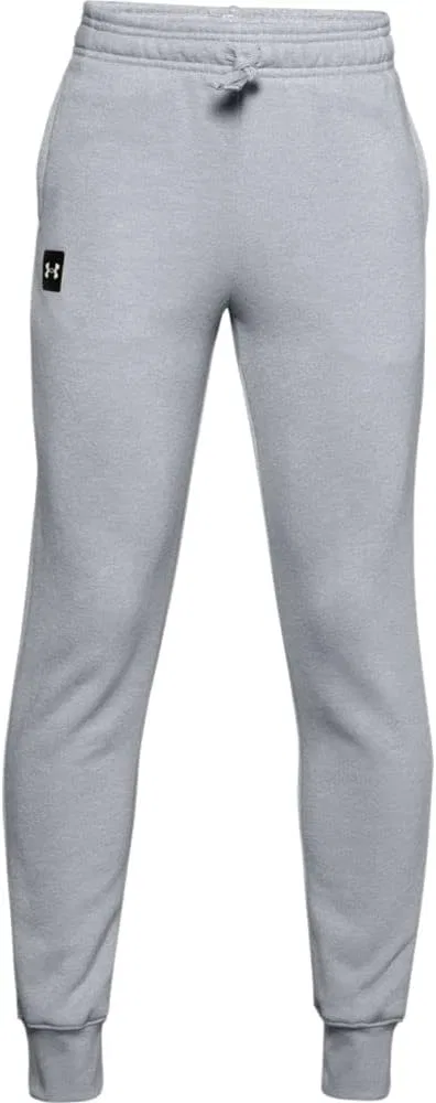 Спортивные брюки для мальчиков Under Armour Rival Fleece, Mod Gray Light Heather (011)/Onyx White