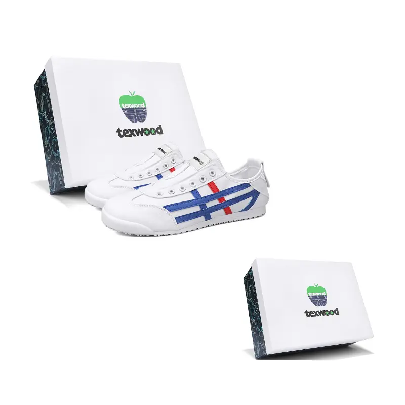 

TEXWOOD Низкие повседневные мужские кроссовки бело-голубые, цвет White Blue