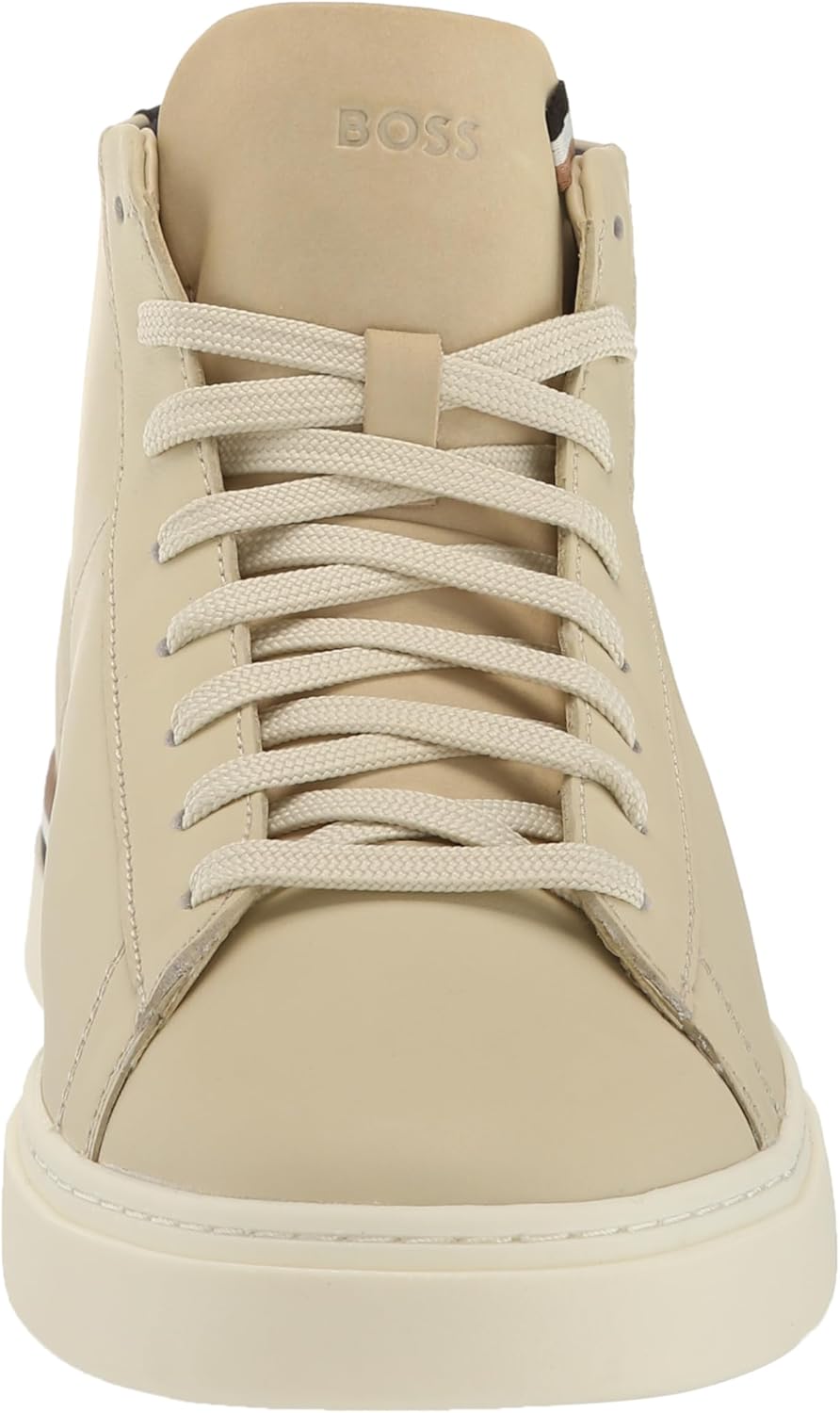 BOSS Мужские кроссовки Clint High Top Leather, Navajo Cream — фото 2