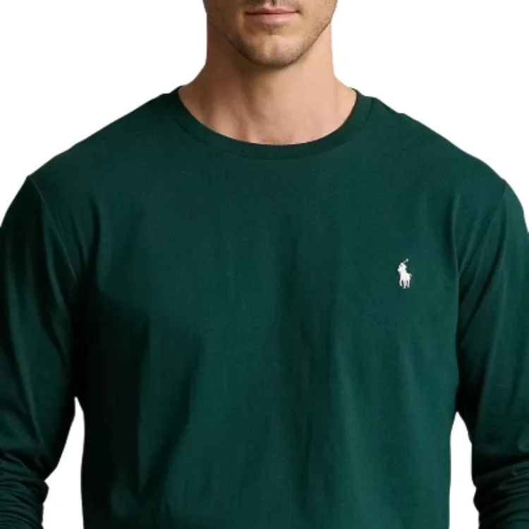Polo Ralph Lauren Футболка Custom Slim Fit мужская зеленая — фото 4