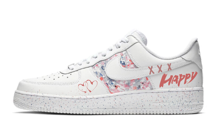 

Кроссовки Nike Air Force 1 Skateboard Shoes Men Low-Top White Pink, белый