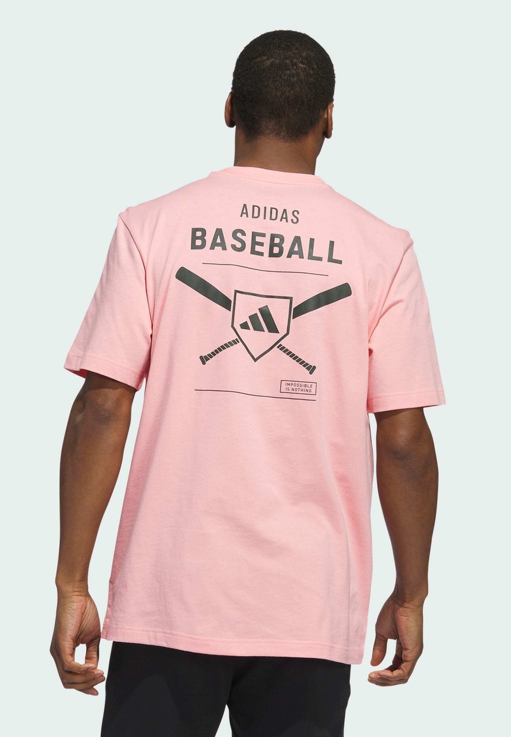 

Футболка с принтом BASEBALL GRAPHIC TEE Adidas Performance, розовый