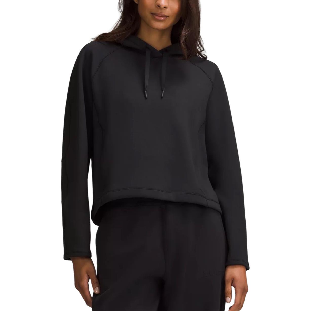 

Гладкий спейсер *тисненая толстовка women's Lululemon, черный