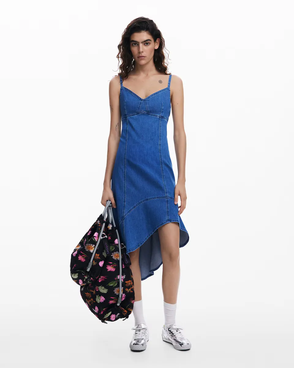 

Джинсовое платье миди Desigual, синий