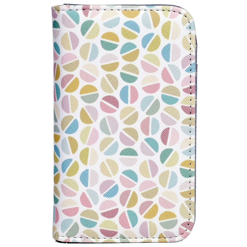 

Чехол для карт из искусственной кожи с разрезом в горошек Julia Buxton, цвет Split Polka Dot Silver