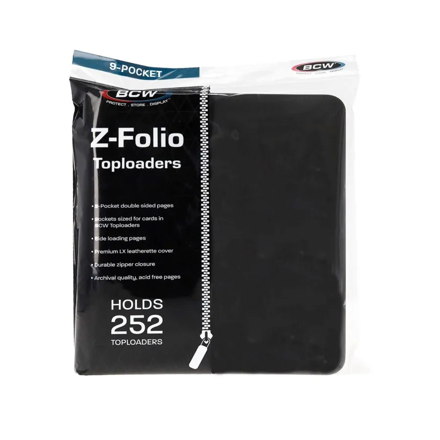 

Альбом Z-Folio с 9 карманами LX — устройства с верхней загрузкой — черный, Binders (BCW Supplies)