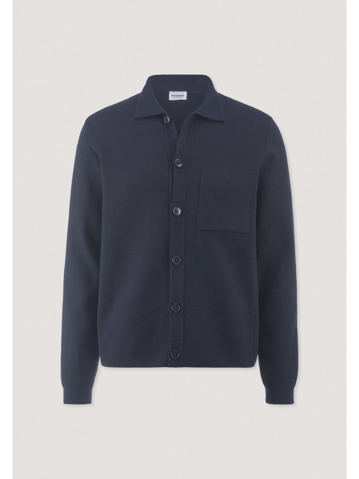 

Hessnatur Вязаный блейзер Milano темно-синего цвета