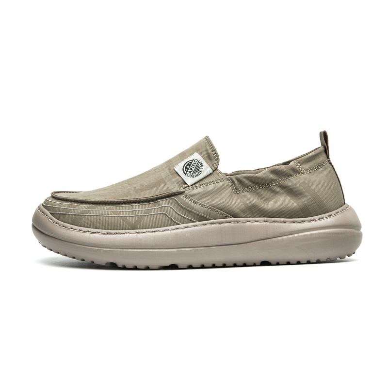 

CARTELO Минималистичные водоотталкивающие кеды мужские повседневные Canvas - Khaki-7781, цвет Khaki-7781