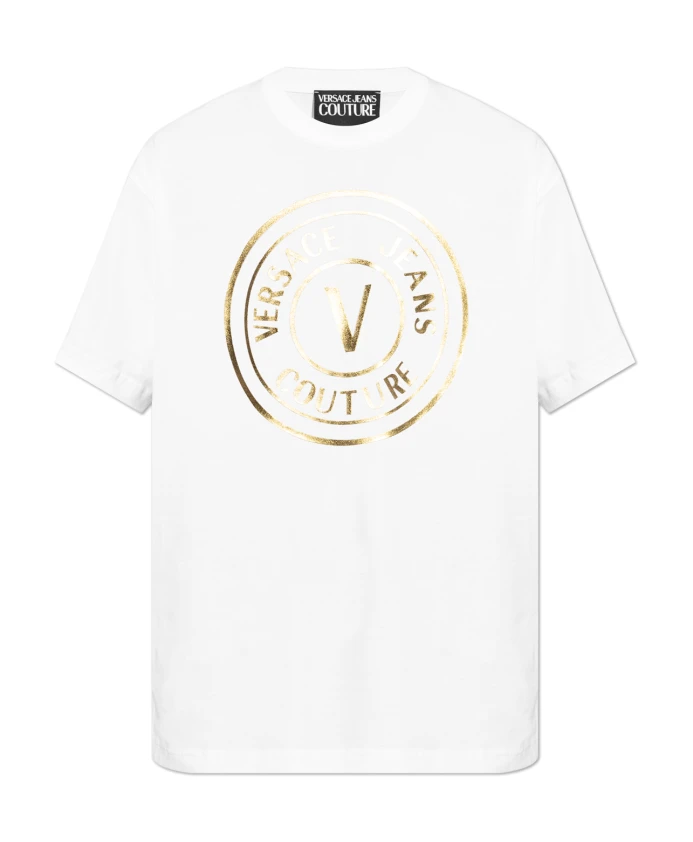 

Футболка с логотипом Versace Jeans Couture, белый