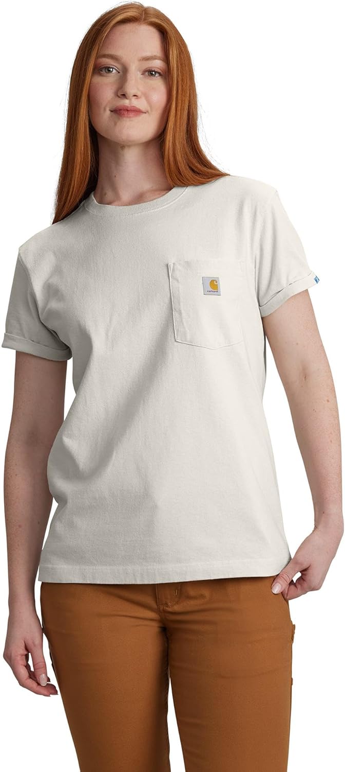 

Carhartt Women's 106903 Женская футболка с коротким рукавом Loose Fit Heavyweight Love of Labo, Malt