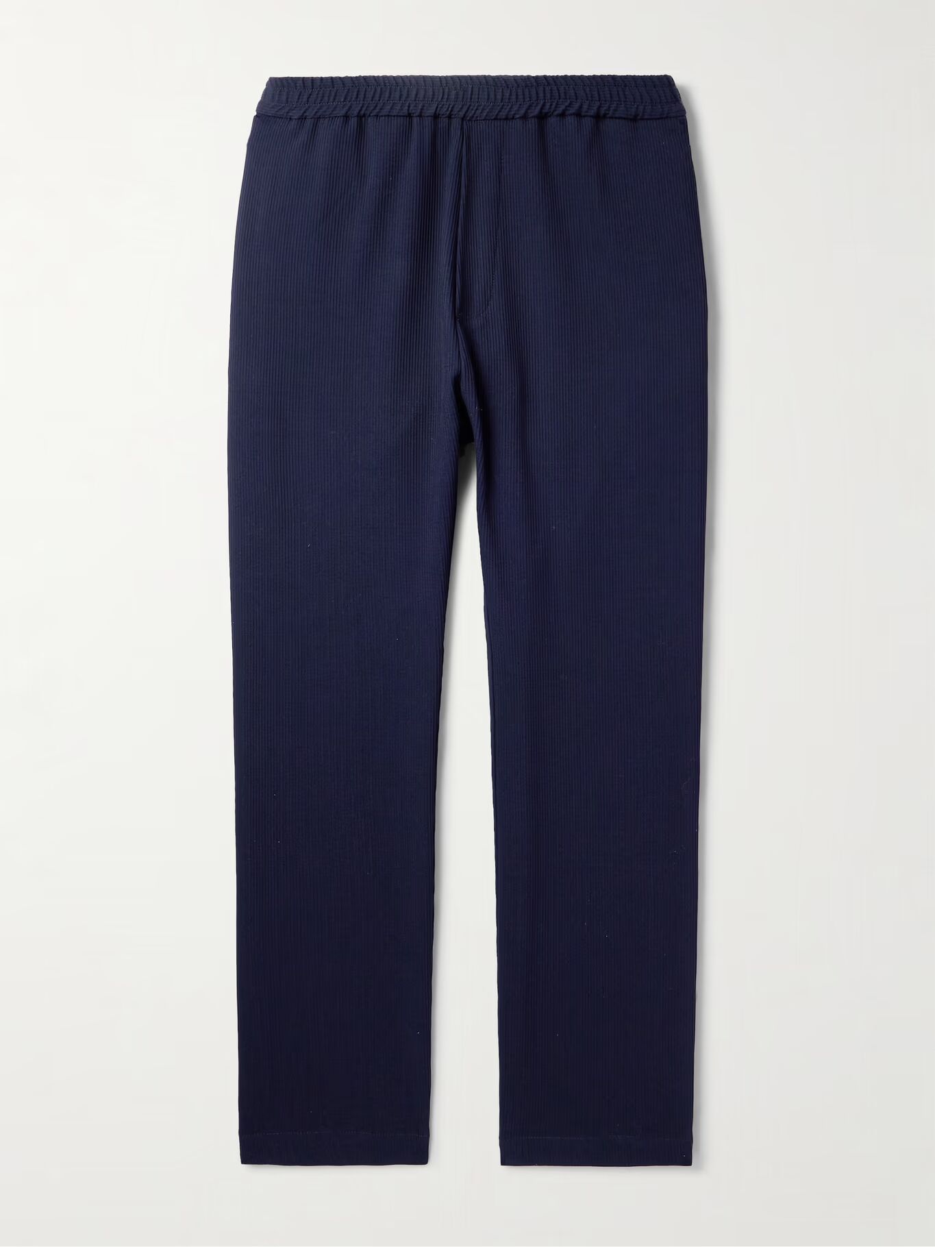 

Костюмные брюки Riobarbo Straight-Leg Ribbed из натуральной шерстяной смеси с джерси BARENA, синий