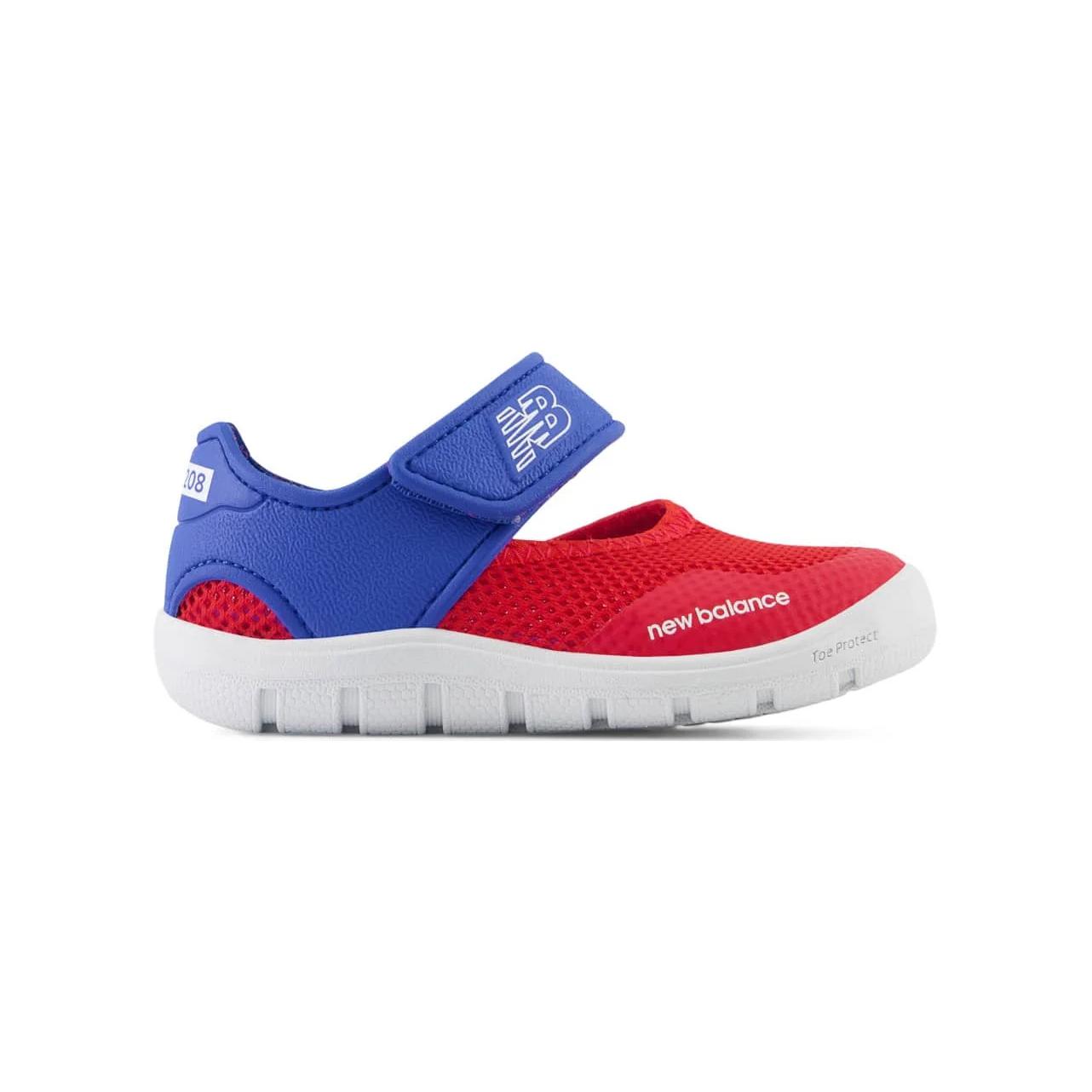 Низкие кроссовки New Balance 208 V2 для малышей бело-сине-красные — фото 2