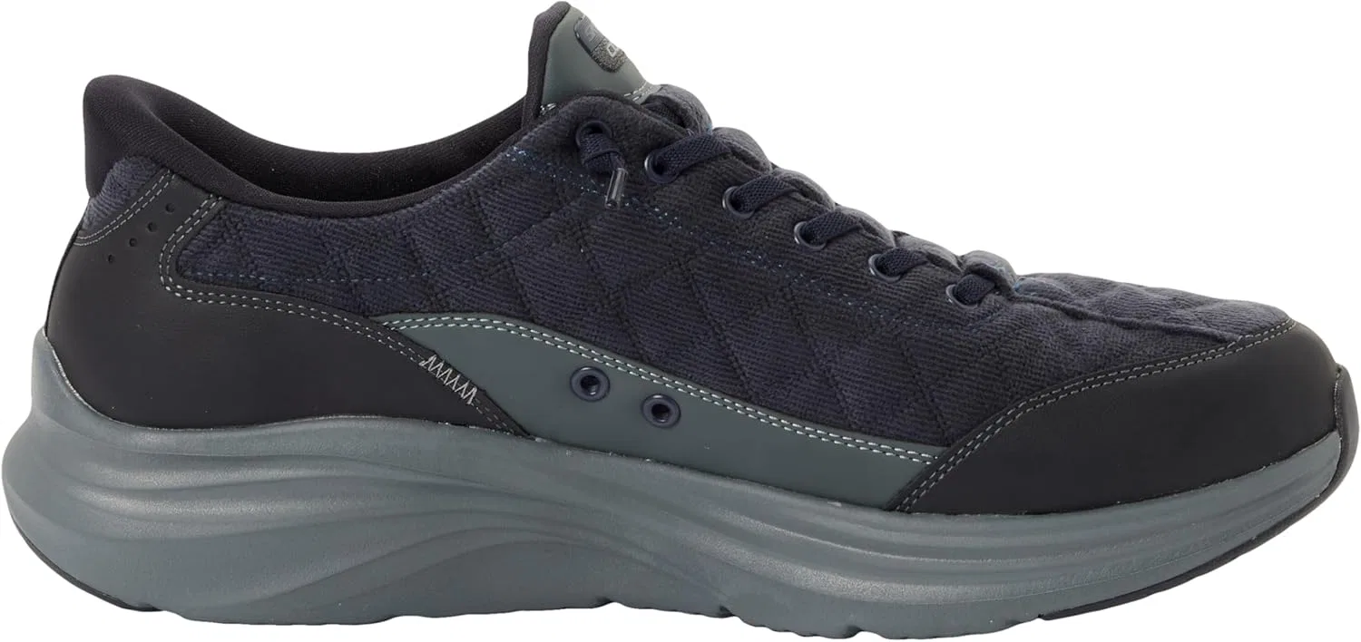 Мужские кроссовки Skechers Contour Foam Cordelux, Navy Corduroy Pu — фото 3