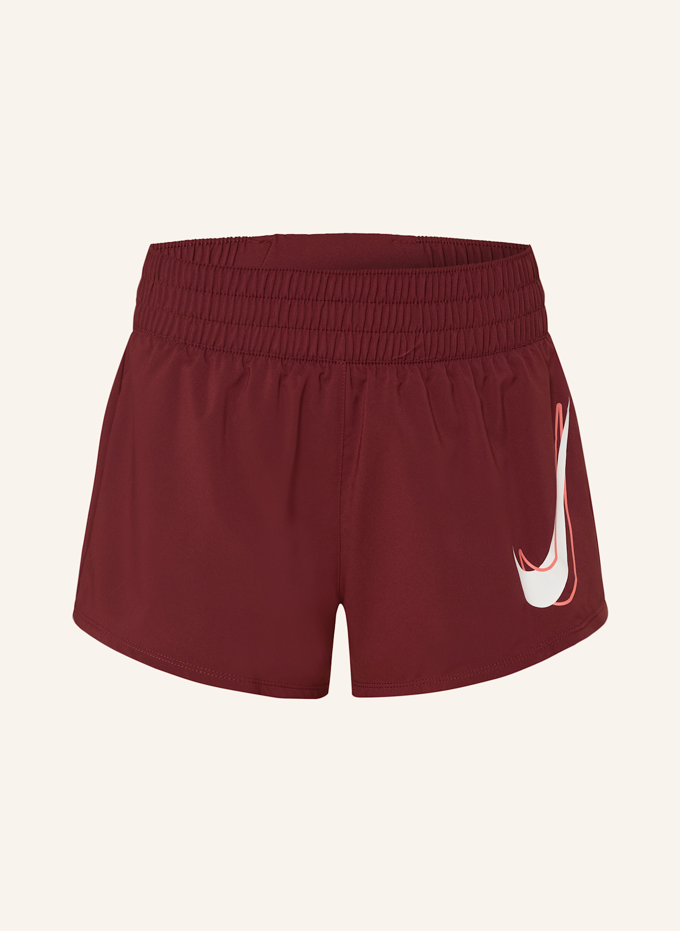 

Шорты для бега 2 в 1 с одним swoosh Nike, красный