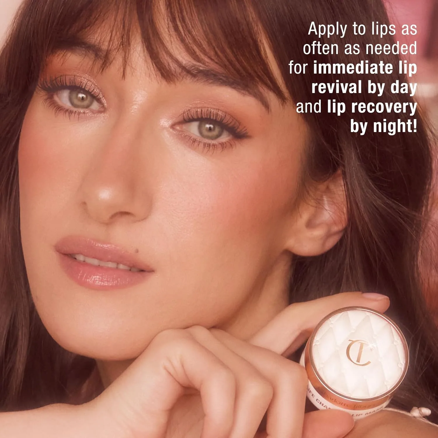 Маска для губ Charlotte Tilbury Life Changing Lip Mask - многофункциональная маска для придания объема, увлажнения и смягчения сухих губ - без отдушек, с прозрачным, глянцевым финишем., Pillow Talk Fresh Glow Vanilla — фото 4