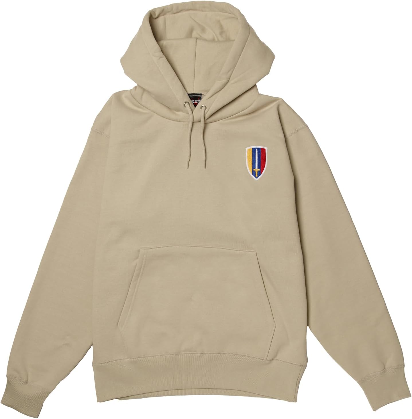 

Толстовка с капюшоном в стиле F, нашивка с гербом армии США, флисовая подкладка, пуловер, цвет: серый (stone) F-Style