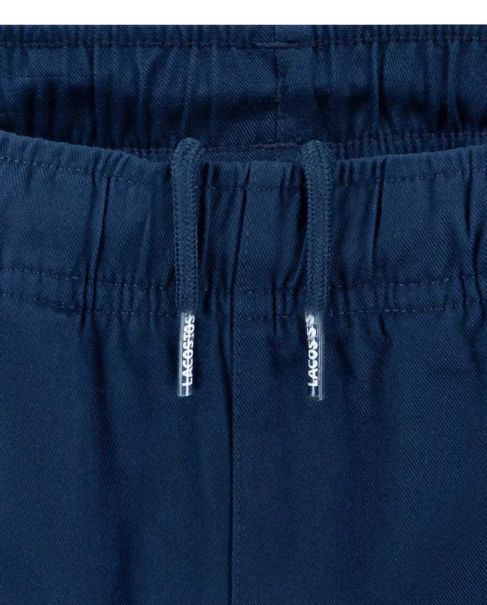 Эластичные брюки из саржи Lacoste, синий — фото 3