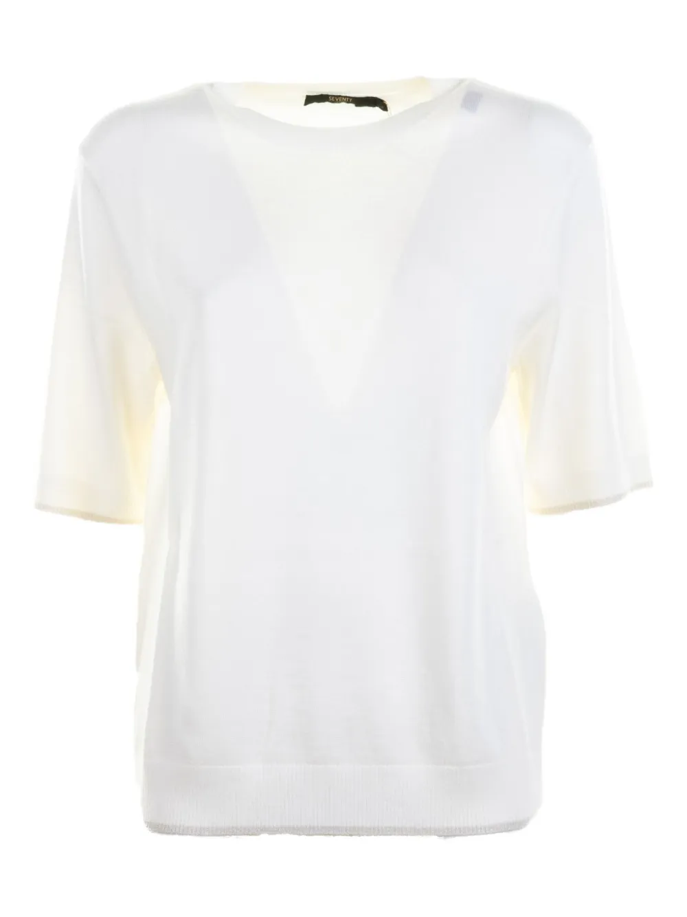 

Блузка с короткими рукавами и круглым вырезом Seventy, белый
