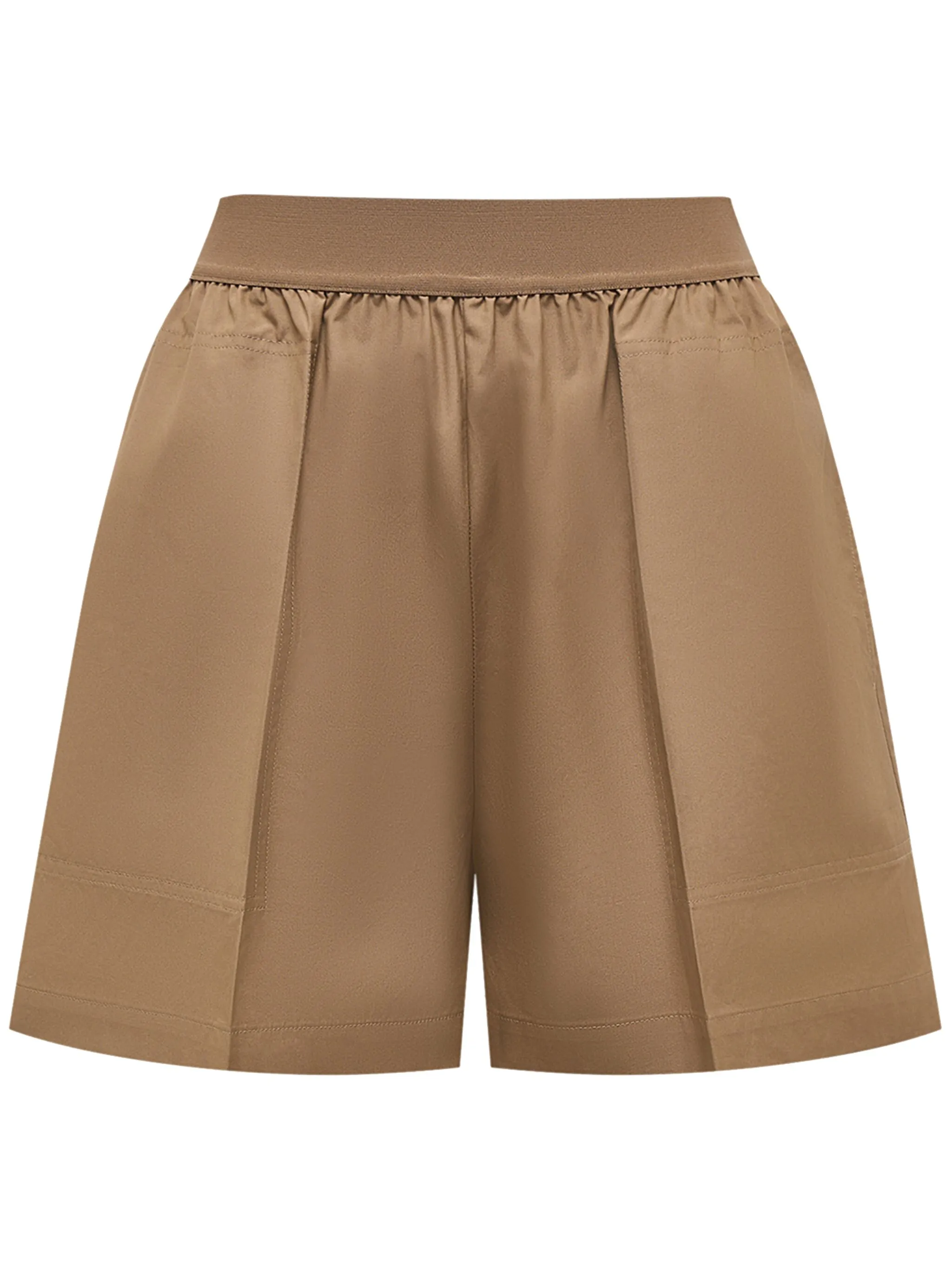

Поплиновые шорты с завышенной талией 12 Storeez, коричневый