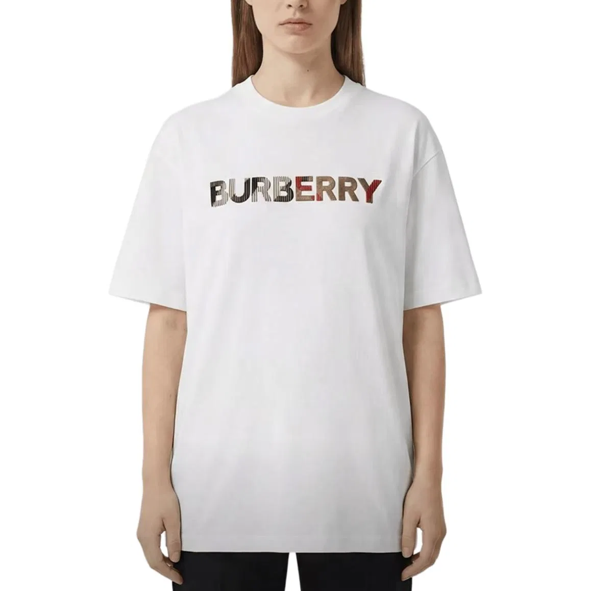 Футболка Burberry Regular Sleeve, с коротким рукавом, белый — фото 3