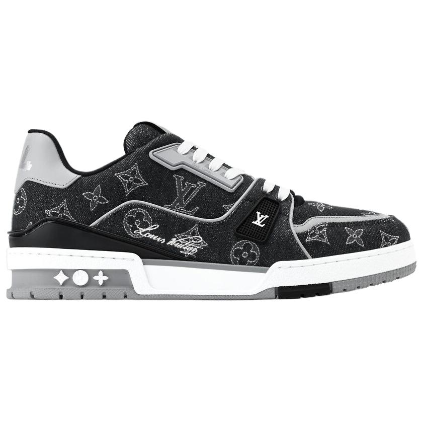 LOUIS VUITTON Тренировочные кроссовки Low top Skateboard Shoes для мужчин, черные — фото 3