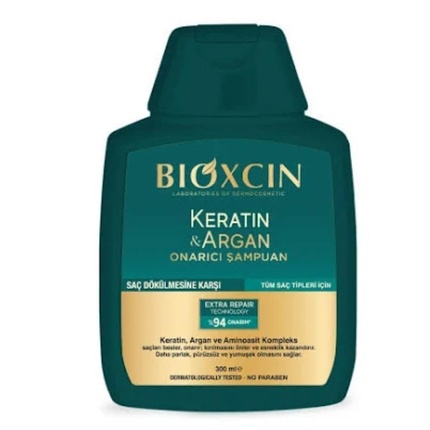 

Шампунь Keratin & Argan Repair 300 мл для обветренных и поврежденных волос Bioxcin